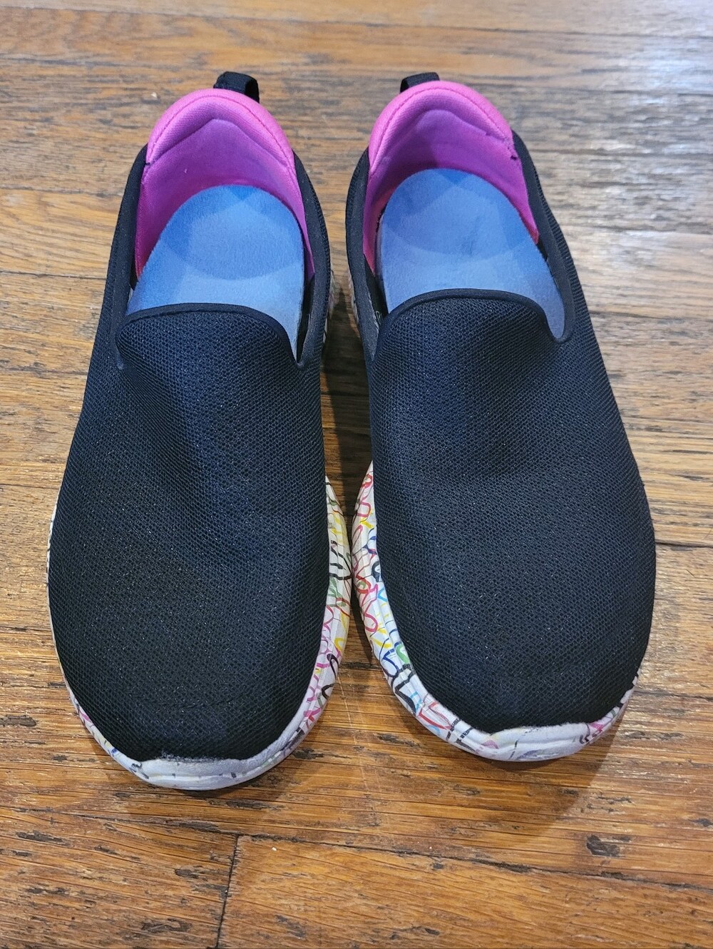 Women's Size 6 Navy Blue Skechers GoWalk Slip On Walking Shoes Sneakers